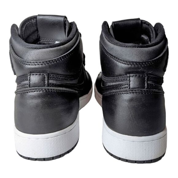 NWOB NIKE Air Jordan 1 Retro High 'Black Satin Gym Red Black' Sneakers Size 7 - Picture 5 of 9
